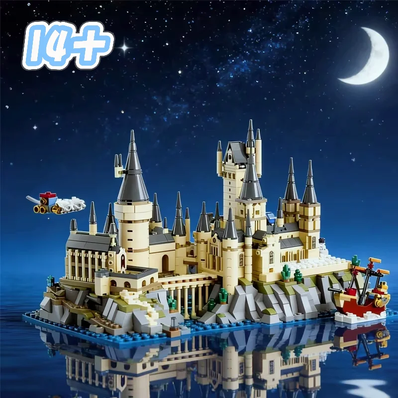 

In Stock MOC-76419 Castle And Grounds Building Blocks Creative Movie Scene Model Bricks Toys Kid Adults Birthday Party Gift