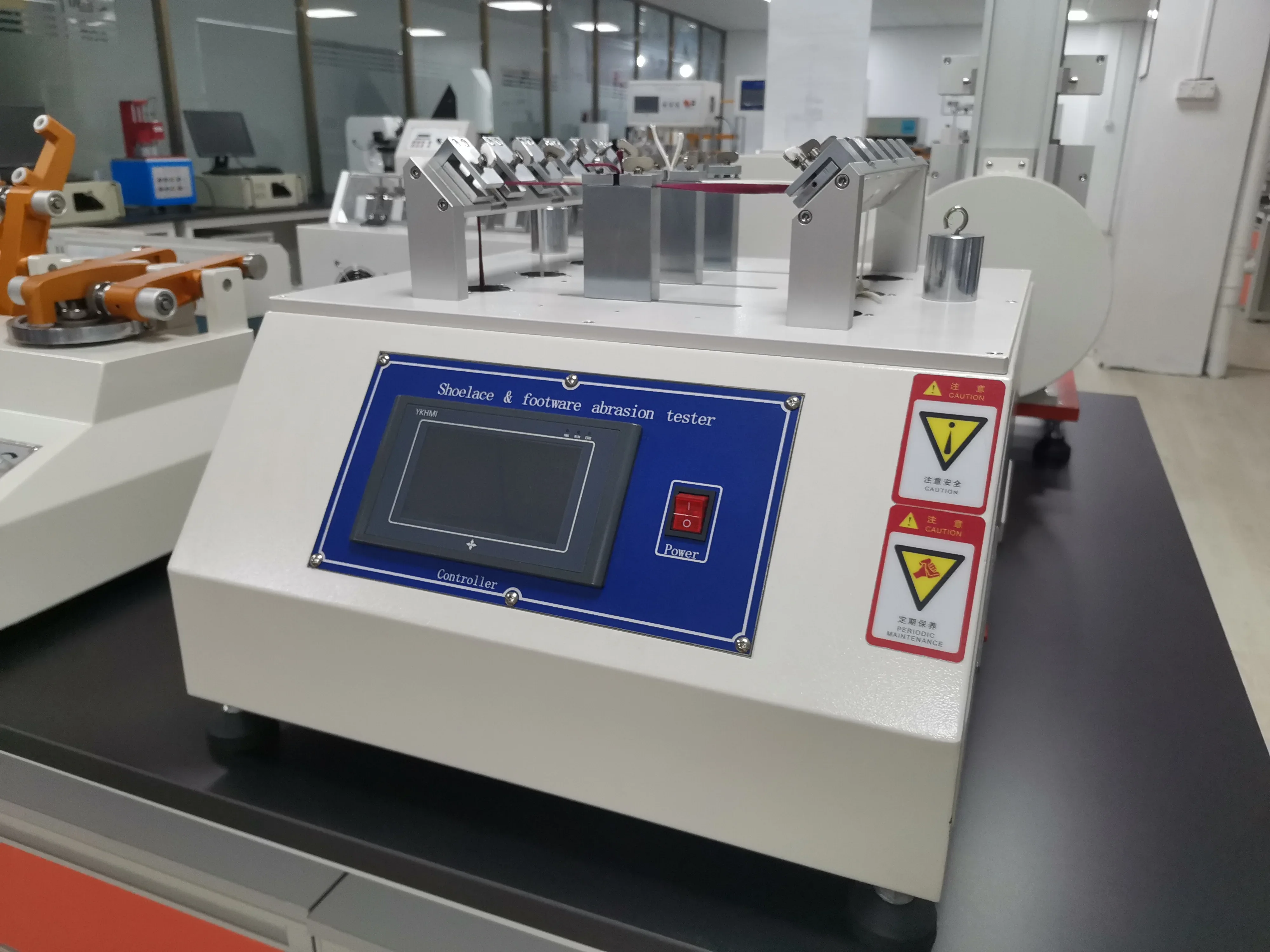 SATRA TM93 shoelace wear testing machine