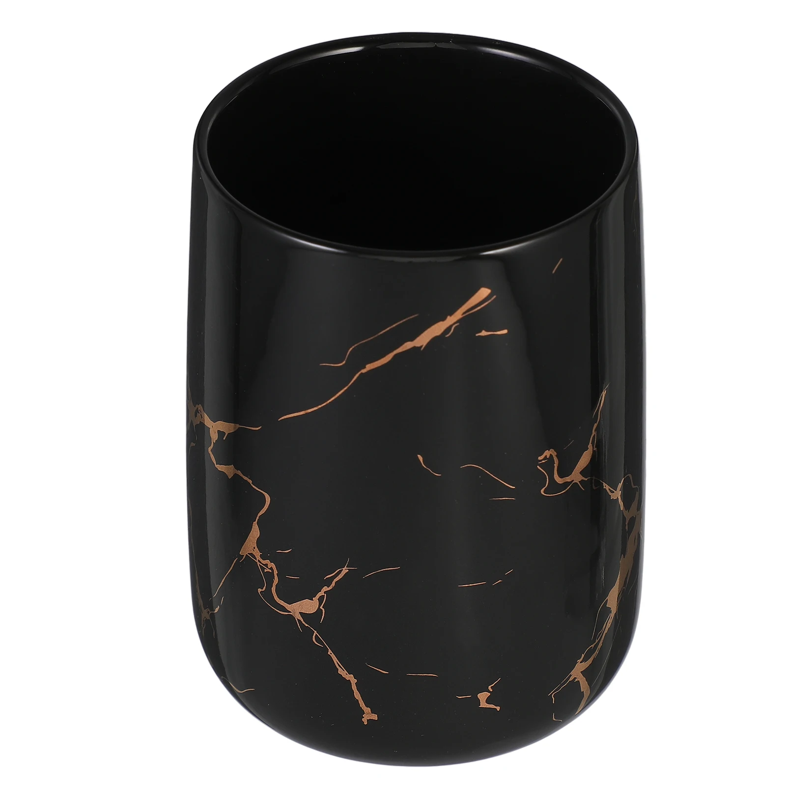 

Marble Pattern Toothbrush Cups Bathroom Cup Mouth Wash Ceramic Reusable Travel Tumbler White Modern Hard Smooth Easy Kitchen