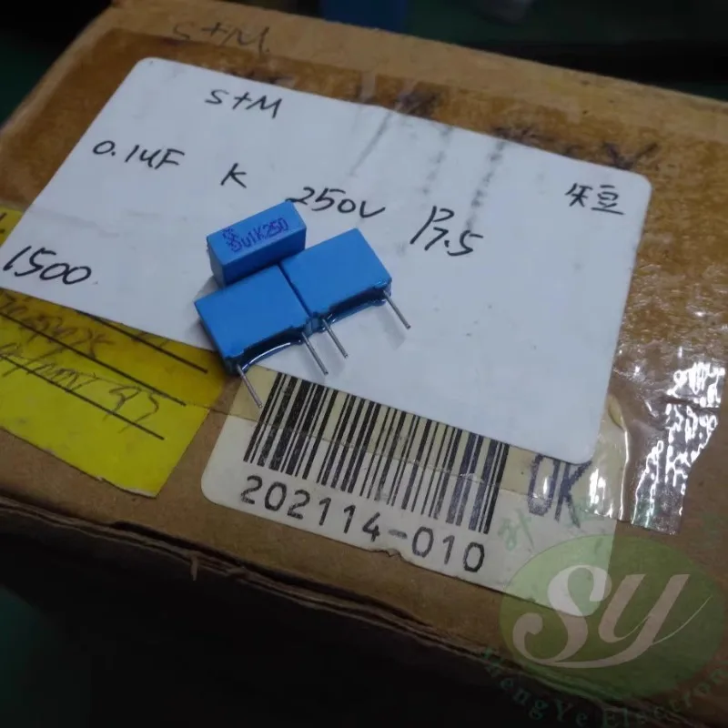 

10PCS Old Siemens S+M EPCOS 0.1uf/250v 100nf u1 104 New film capacitance 7.5MM