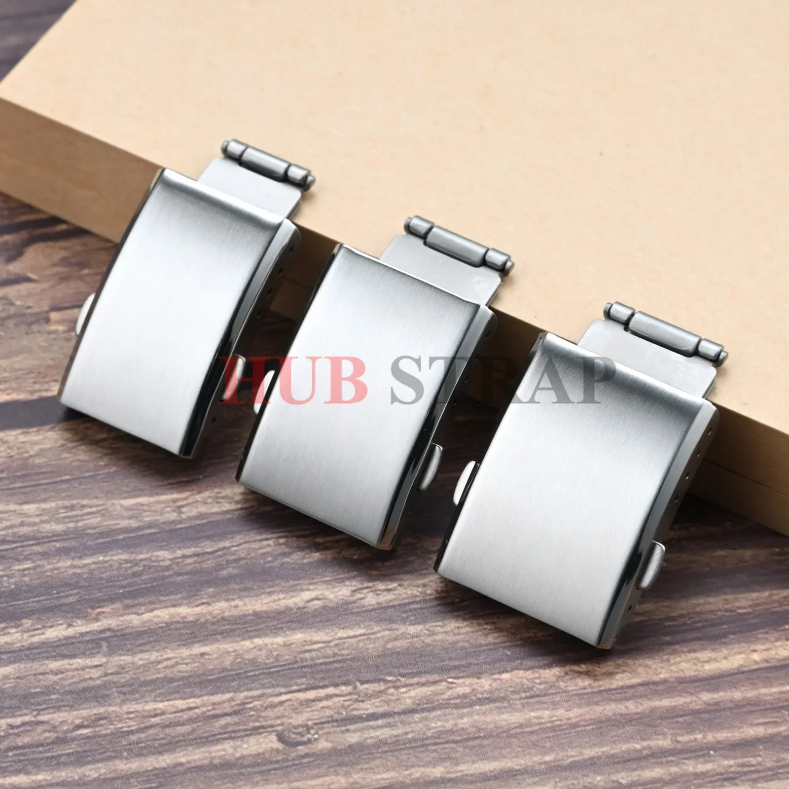 Watch Clasp 16mm 18mm 20mm 22mm Silver Folding Safety Buckle 316 Stainless Steel Deployant Watch Band Strap Buckles Replacement
