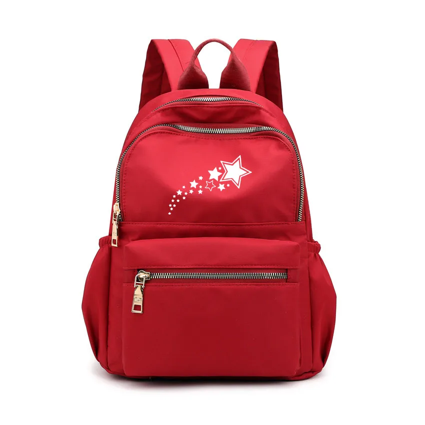 

Rucksack High Quality Canvas Women Backpack School Backpacks for Teenager Girl Backpack ​School Bag Customize Pentagram Print