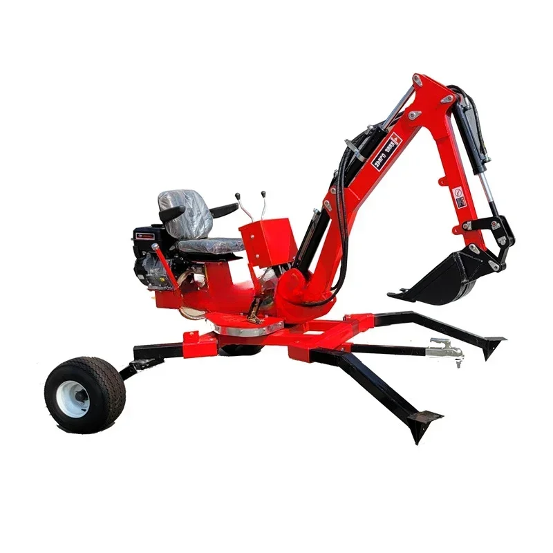 Portable mountain orchard small excavator, truck mounted excavator, nursery trenching small excavator