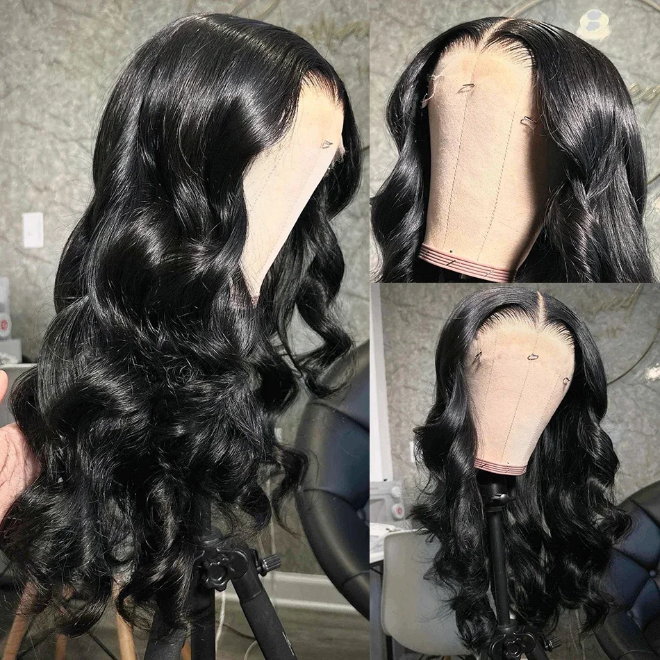 Brazilian Hair 26 Inch Body Wave Wig 13x4 HD Lace Front Baby Hair Pre Plucked Wig 13x6 Transparent Lace Frontal Human Hair Wig