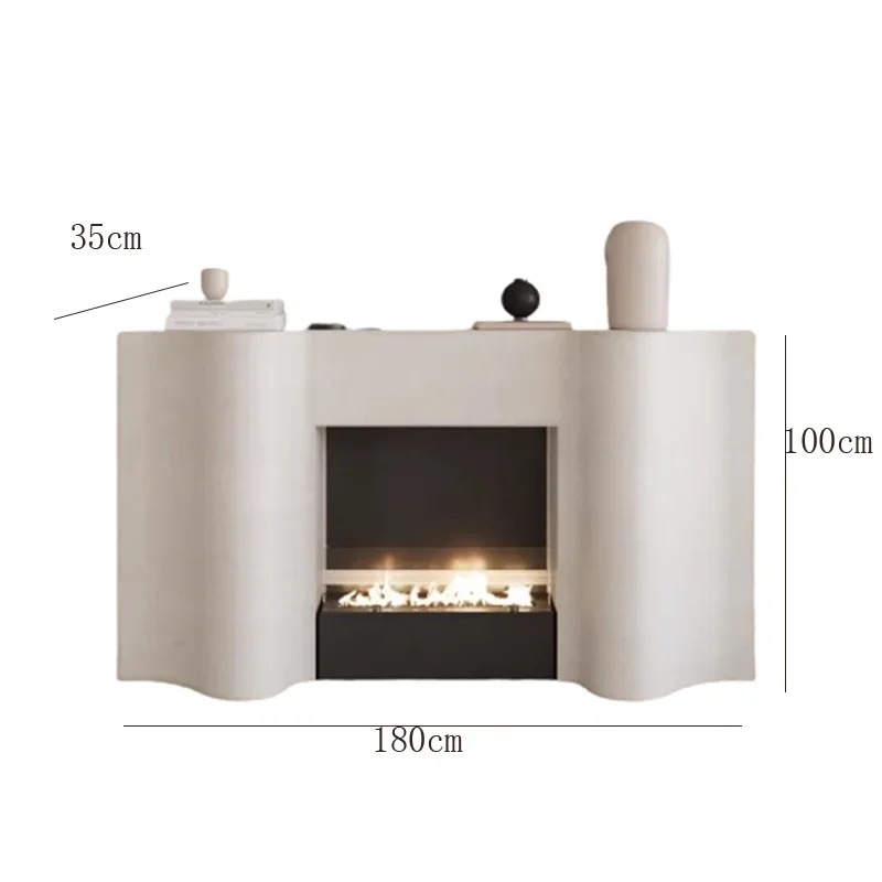 الرجعية الجمالية طاولة تلفاز بسيطة العاج منتصف القرن الطابق حامل تلفاز الراقية خزانة الوسائط Meuble التلفزيون صالون أثاث المنزل #5