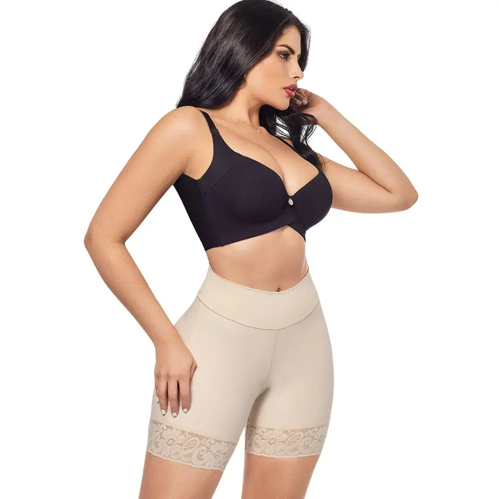 

Faja Short invisible Flat Belly Butt Lifter Panty Hip Shorts Shapewear Lace High Waist Body Shapers