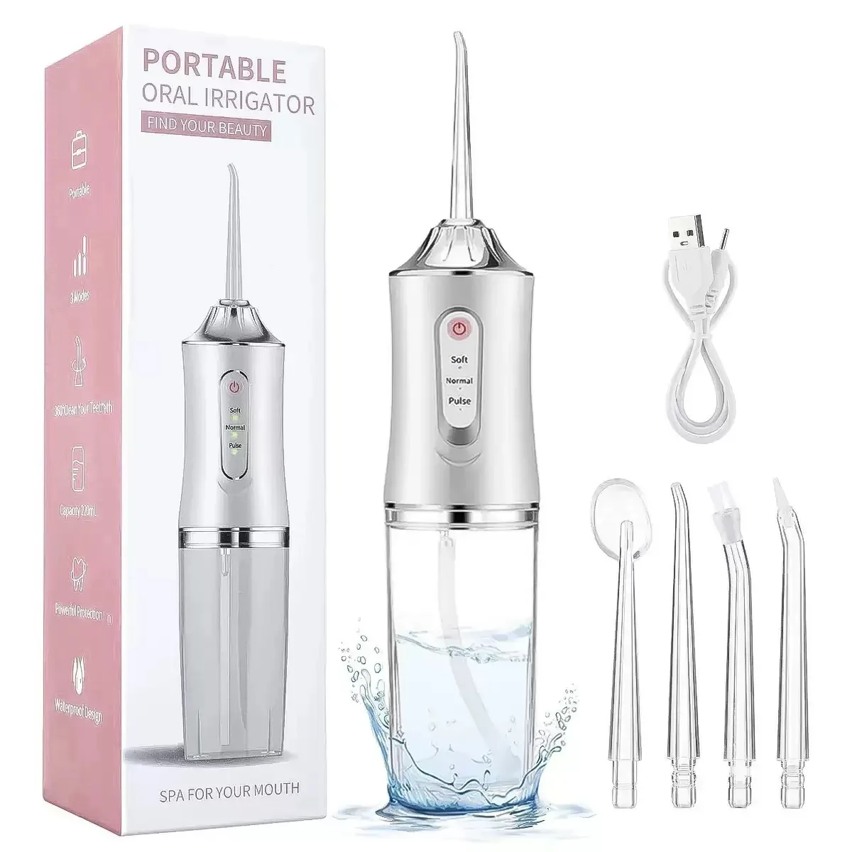 Teeth Whitening Cleaning Tools Oral Irrigator Dental Water Jet Flosser Appliance Pick Floss Dentistry Mouth Washing Machine
