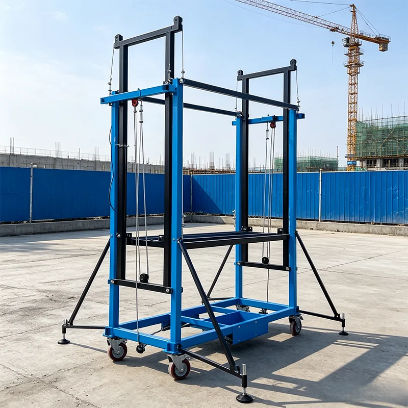 2-10M Control Electric Lifting Ladder Scaffolding Mobile Telescopic Folding Platform Scaffold