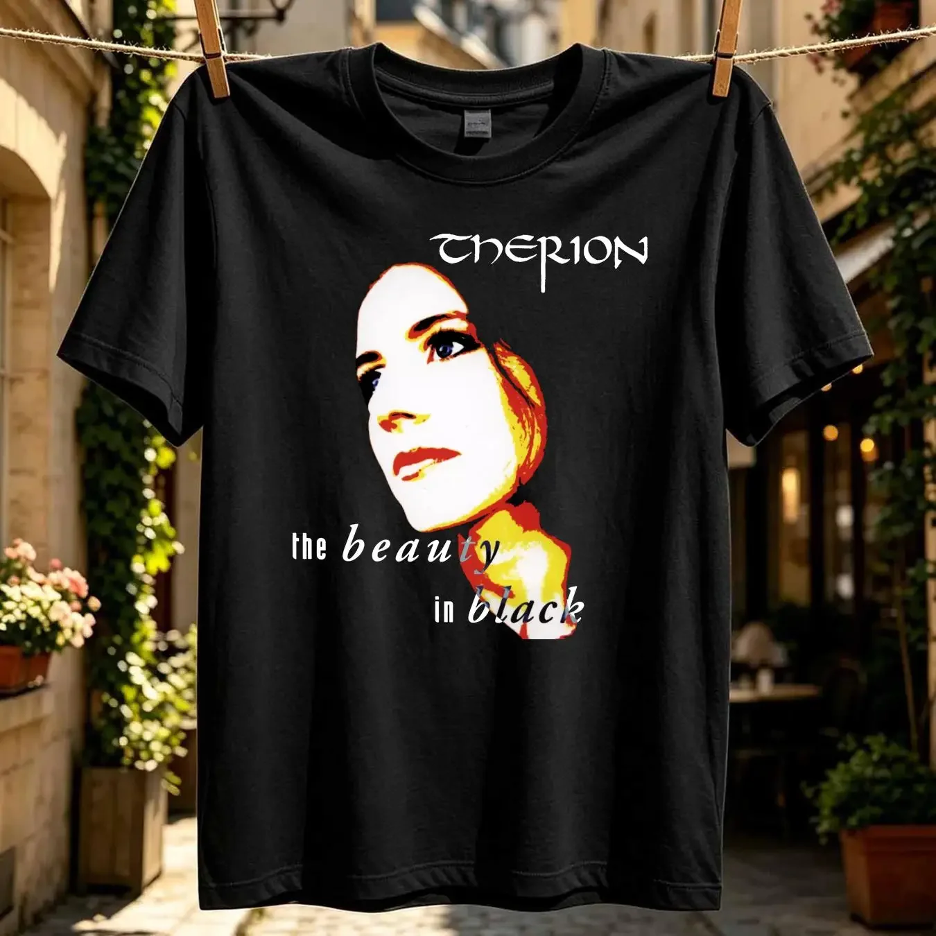 washed T Shirt Therion The Beauty In Black  Cotton Men S to 5XL NB112 vintage Washed Soft homme graphic Comfortable Breathable