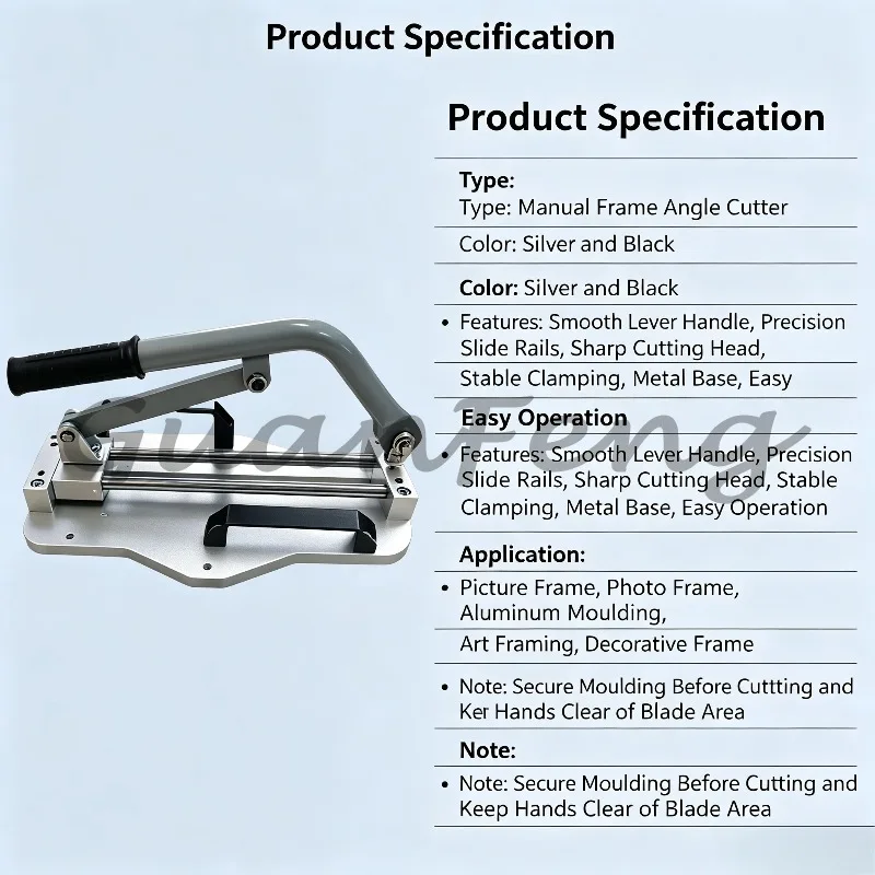 Aluminum alloy door and window profile manual flat angle trimming tool