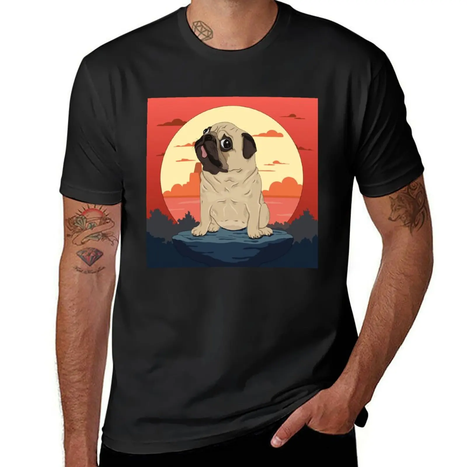 

Pug puppy! T-Shirt plain sweat anime designer t shirt men