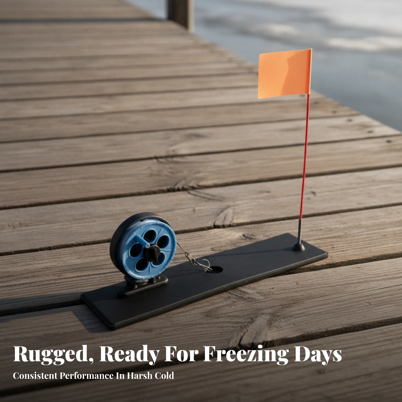 Ice Fishing Ice Fishing Rig High-Visibility Ice Fishing Flag Ice Fishing Rig with Flag Portable Strike Indicator Lightweight view 4