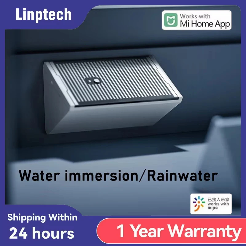 Linptech Bluetooth Water Leak Sensor RS1 Flood & Rain Detector IPX7 Waterproof Smart Home Security Works with Xiaomi Mijia App