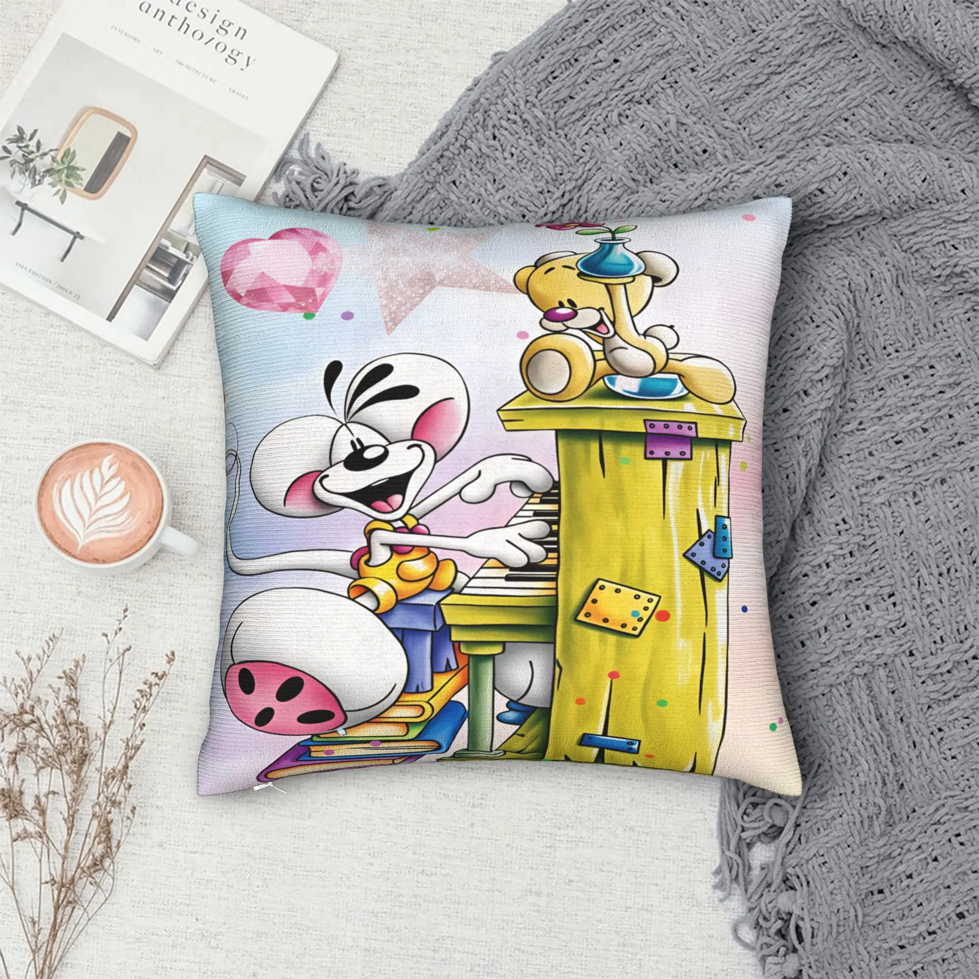 Diddl Pimboli Pillowcases  Morden Pillow Case For Living Room Bed Chair Comfy Pillow Cover
