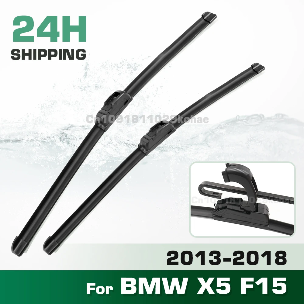 GREATROAD Wiper LHD&RHD Front Wiper Blades Set For BMW X5 F15 2013 - 2018 Windshield Windscreen Window Brush 24