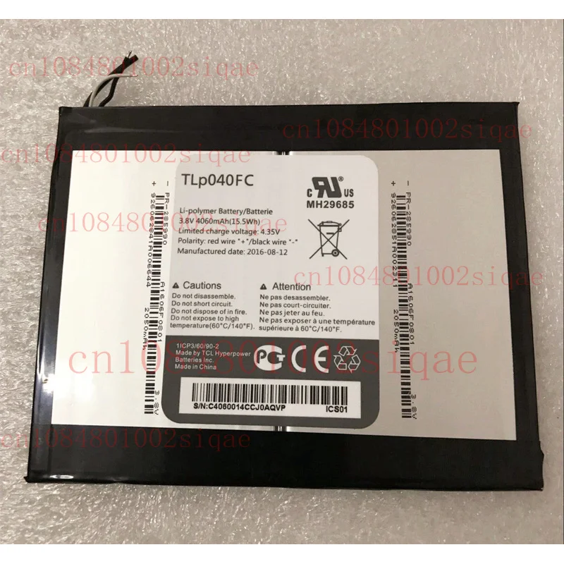 

TLp040FC - New 4060mAh Battery for Alcatel OneTouch Pixi 3 10" MH29685