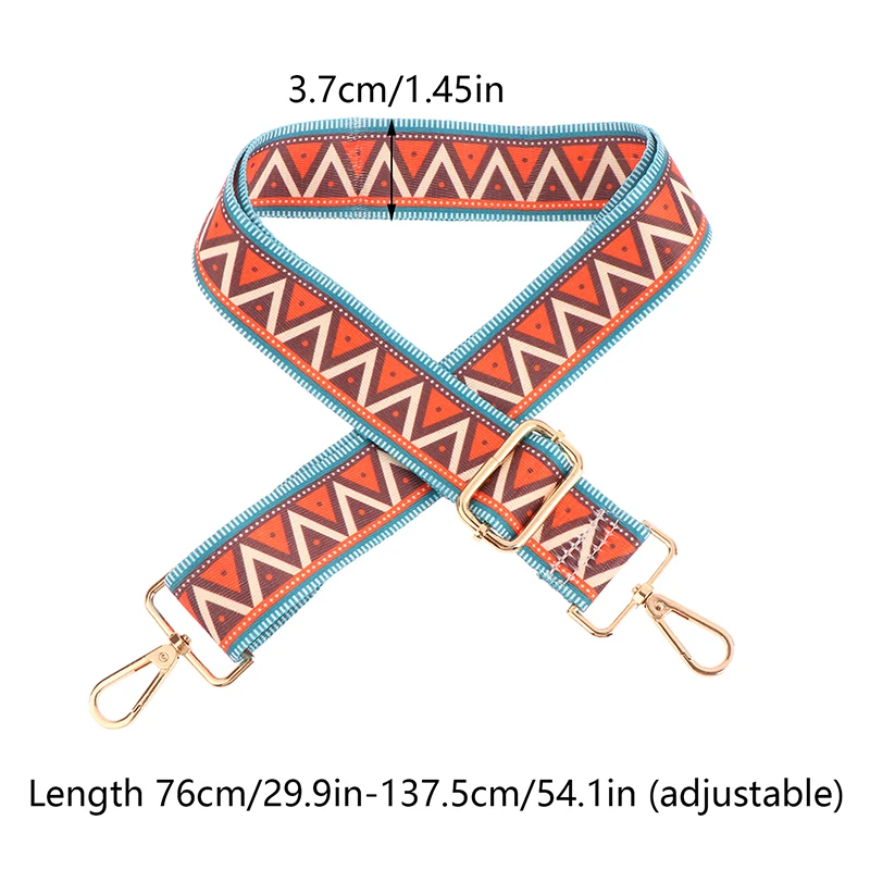 New Style Bag Strap Adjustable Bag Part Accessories For Handbags Leather Belt Wide Rainbow Shoulder Strap Replacement