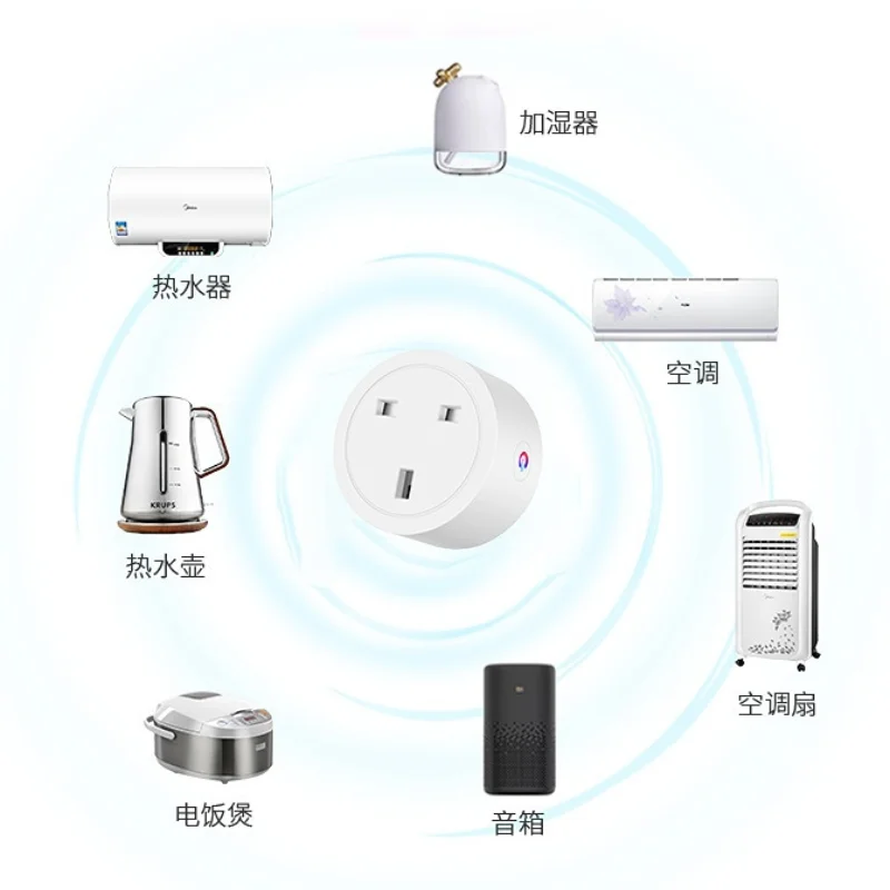 WiFi Smart Plug Outlet Wireless Timing Socket Intelligent Remote Power Statistics WiFi Smart Socket UK Plug 16A 20A Power Strips