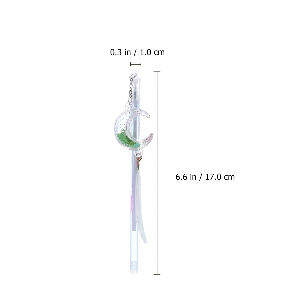 10 قطعة أقلام الأسطوانة القمر الأسود الملء الكتابة السلس لا تسرب البلاستيك للمدرسة مكتب امتحان القرطاسية حبر جل #4