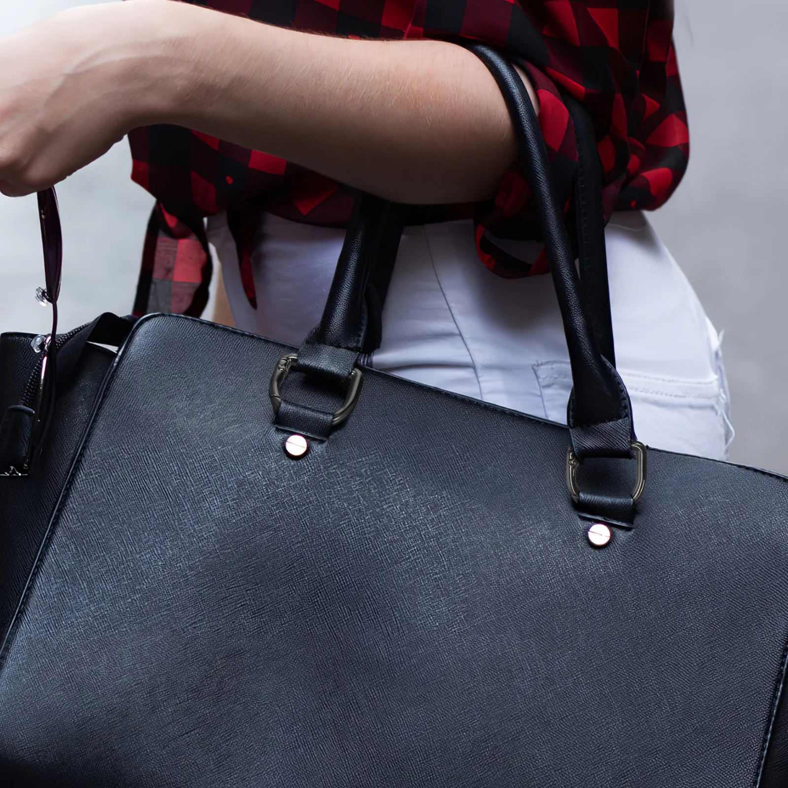 

9 шт. пружинное кольцо D-образные зажимы для колец сверхмощный металлический брелок-защелка для рюкзака, кошелька, ремня, походное снаряжение, брелоки, застежка