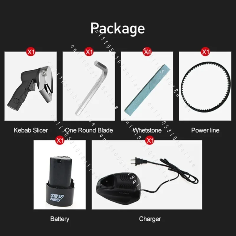Commercial Protable Meat Slicer Electric Turkey Barbecue Meat Slicer Handheld Meat Cutter Cordless
