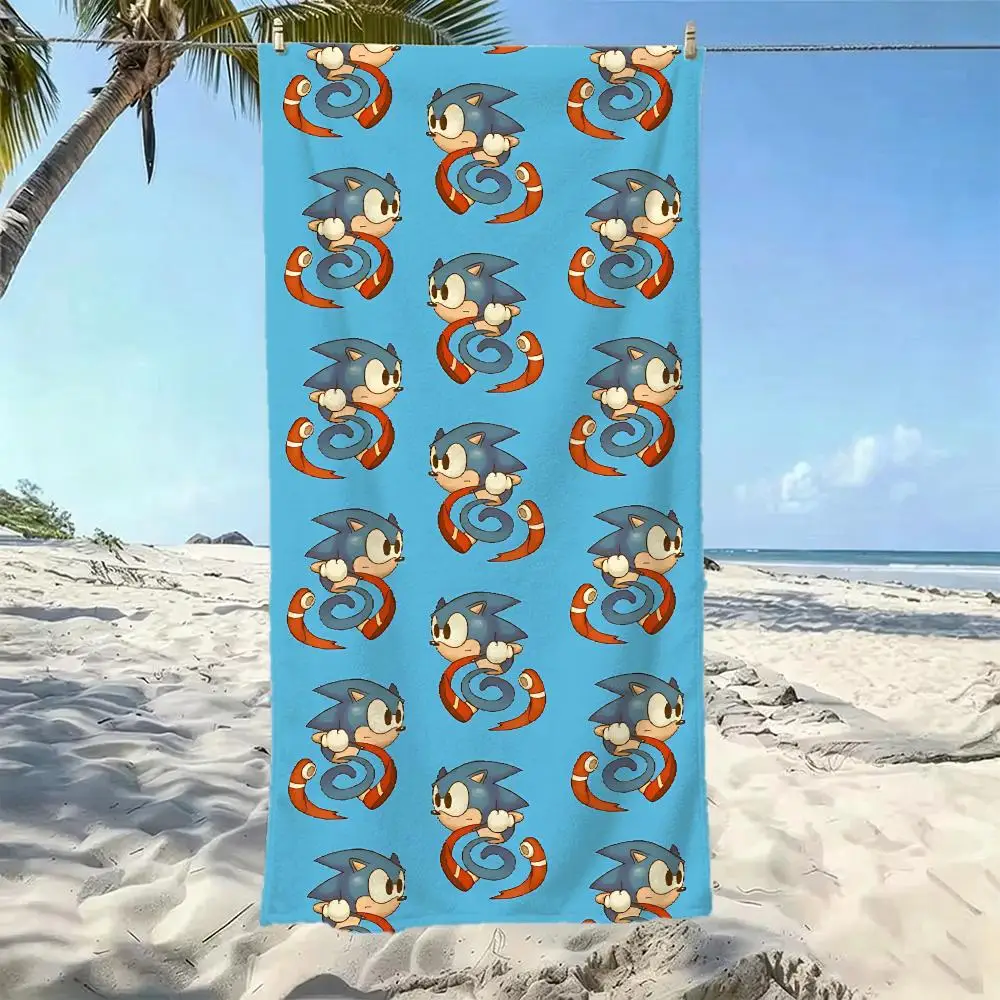 Speed S-Sonic the HedgehogS Towel Five-Star Hotel Quality Eco-Friendly Ultra Soft Thick Towels & Beach Towels