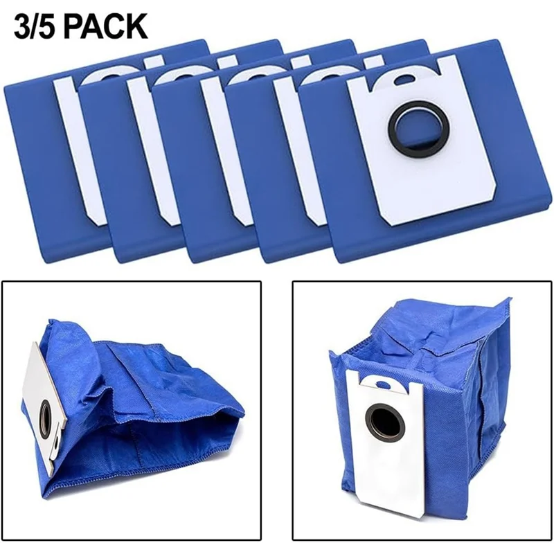 أكياس غبار بديلة من HRBAJ للمكانس الكهربائية الروبوتية Dustin and Orb-I، أكياس علبة مكنسة كهربائية ذات سعة كبيرة #3