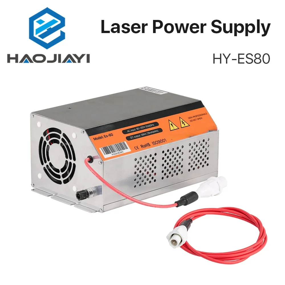 

80-100W 80W HY-Es80 CO2 Laser Power Supply for CO2 Laser Engraving Cutting Machine Es Series