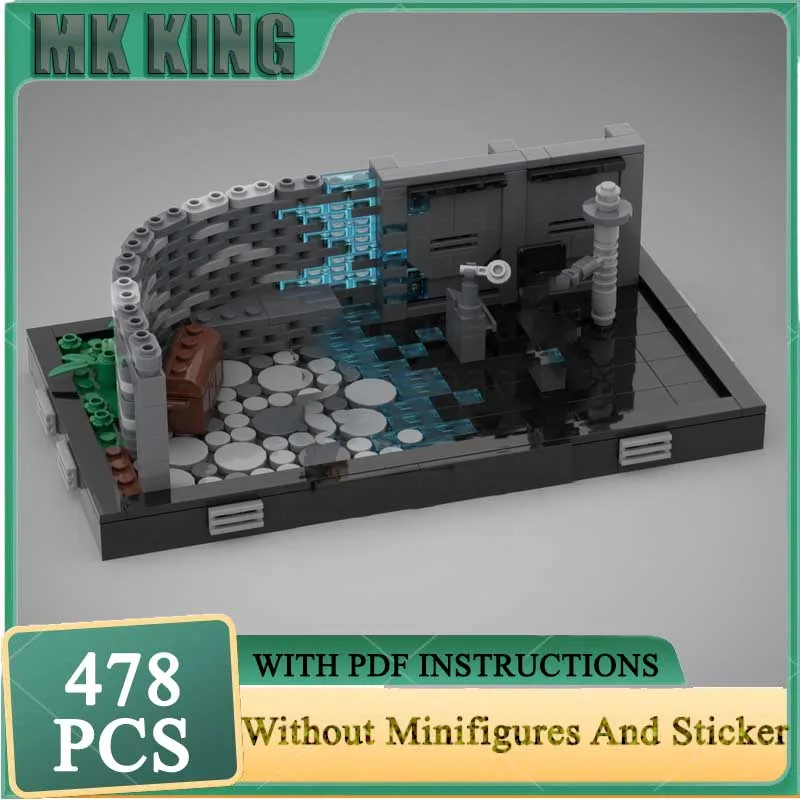 

Звездная модель фильма Moc, строительные кирпичи, дуэль, легенда, технология, модульная модель фильма, блоки в сборе, подарок на день рождения, игрушки, наборы «сделай сам»