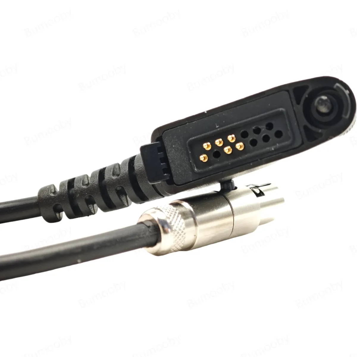 Jumper Cable with M5 Multi-Pin to 5 Pin Mini XLR Adapter for Handheld Radio to Harness Suit Motorola Relm