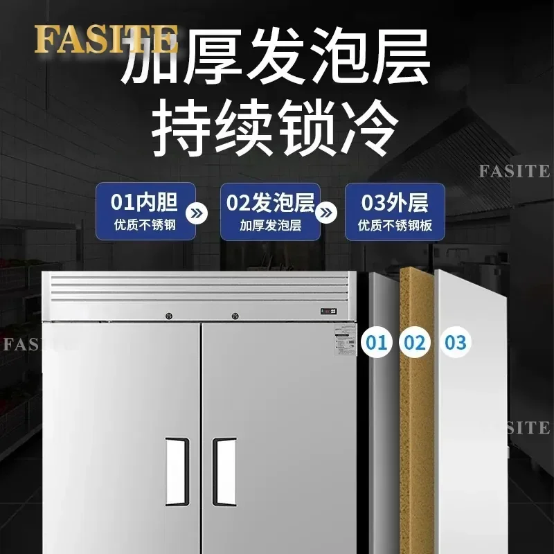For Commercial Vertical Air Cooled Frost Free Refrigerator Freezer Single Double Four Six Door Upright Display Cabinet