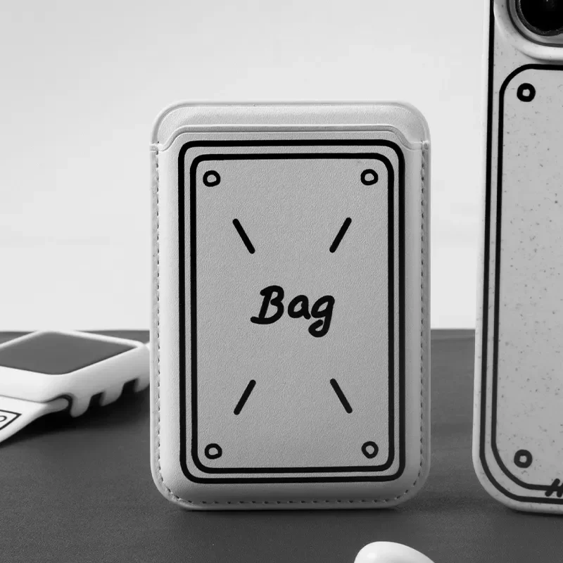 

Милый магнитный кошелек с сердечком для Magsafe, магнитный чехол для беспроводной зарядки, аксессуары для кошелька для iPhone 15 Pro Max, держатель для карт