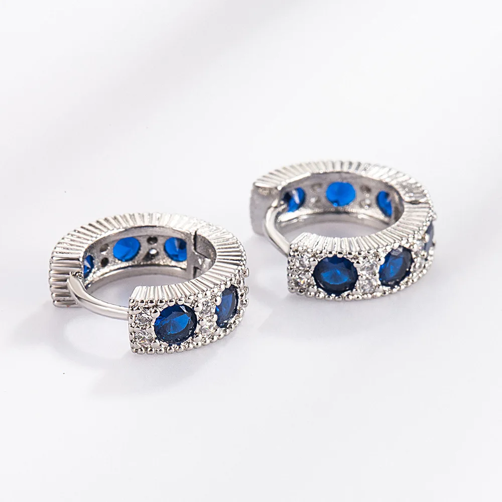 925 เงินสเตอร์ลิงแหวนเพทายหมั้นต่างหูสตั๊ดสําหรับผู้หญิงงานแต่งงานเครื่องประดับสุภาพสตรีขายส่งป้องกันโรคภูมิแพ้