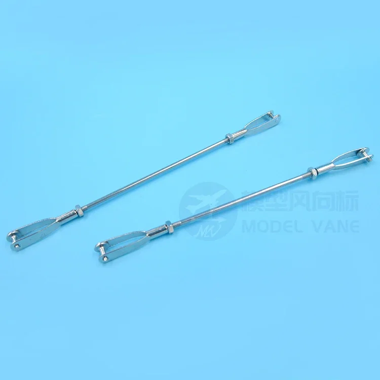 M2 M3 Dual End Thread Link Rod+Iron Bilateral Clevis Chuck Assembly For DIY RC Air Plane Car Boat M2 M3 Steering Push-Pull Rod