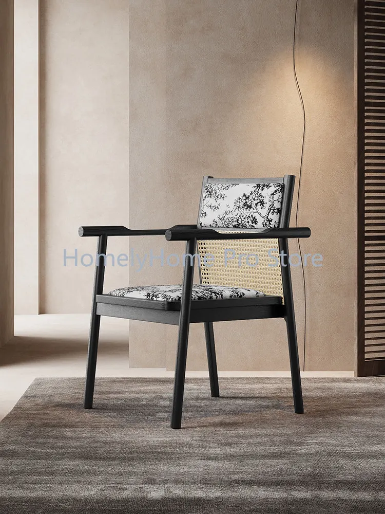 Tea chair master chair guest antique solid wood dining home study chair