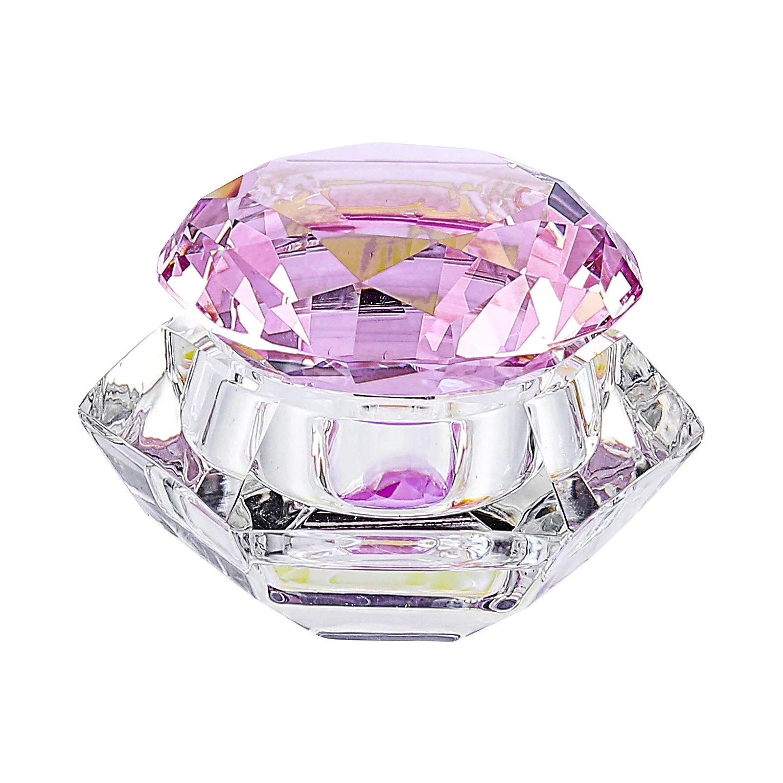 クリスタルネイルカップ蓋付きマニキュアアクリルリキッドパウダーガラスミニアクリルネイルカップペンウォッシュコンテナペン洗浄バケツ