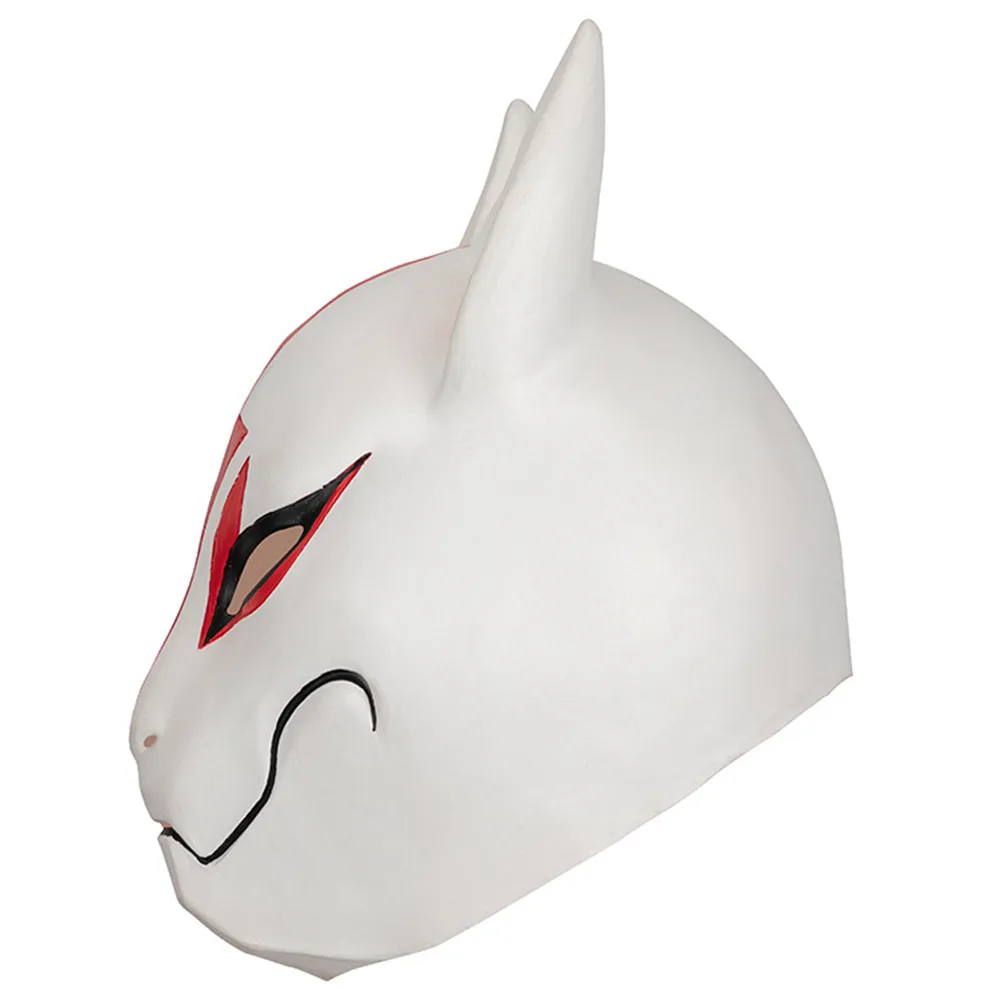 Fuchs-Cosplay-Maske für Maskenball, Party, Halloween, Latex – Detail 4