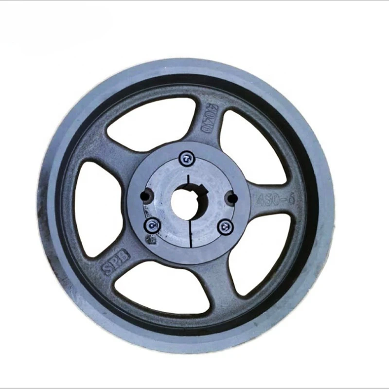Industrial cement mixer casting double groove pulley
