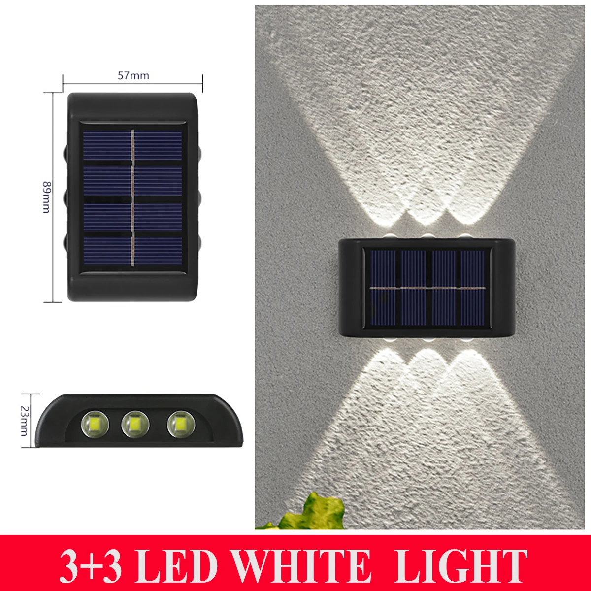 10LED Solar Wand Lampe Im Freien Wasserdichte Up Und Unten Solar Lichter Luminous Beleuchtung Garten Dekoration Treppen Zaun Sonnenlicht Licht