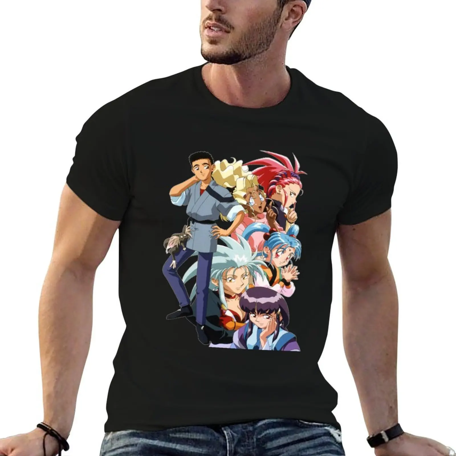 

TENCHI MUYO! T-Shirt man t shirt designer essential t shirt t shirt personalised T-Shirt