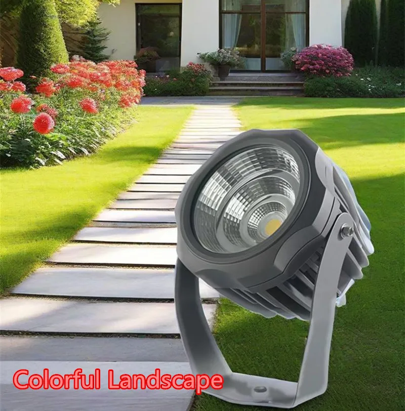 

IP65 Rgb LED Landscape Light Fixture 10W 20W 30W Gazebo Lighting 220V COB Garden Lawn Lamp Home Yard Projector Lights Park Path