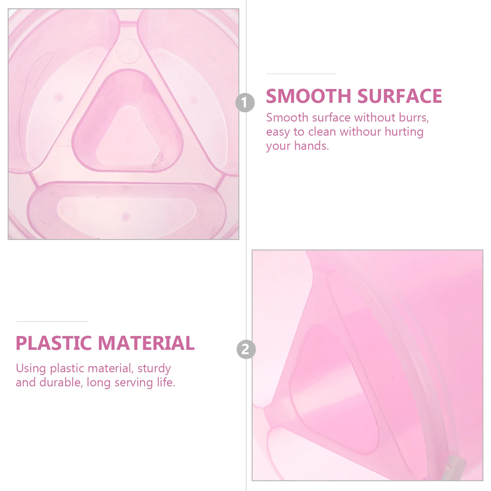 2Pcs Artist Brush Basins Durable Plastic Paint Brush Washer Mixing Plate Portable Wash Tanks for Artists Painters