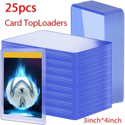 25pcs Game Card Sleeves Holder PVC Cards TopLoaders Hard Plastic Toy Top Loaders For Protectors Storage Gift Trading 3 x 4inches