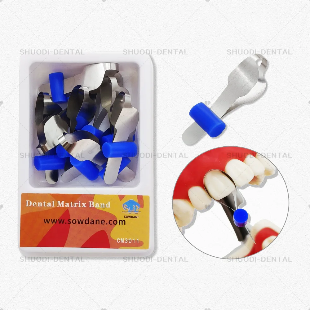 Y Lab Twin Anterior Matrices Lab Matrix Material Labs Sectional Contoured Metal Matrices with Locker