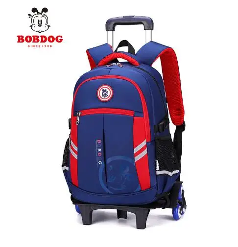 Children School Trolley Bag Elementary School Wheeled Backpack 2-3-4-6 Grades Boys 6-12 years old Waterproof Backpacks On Wheels