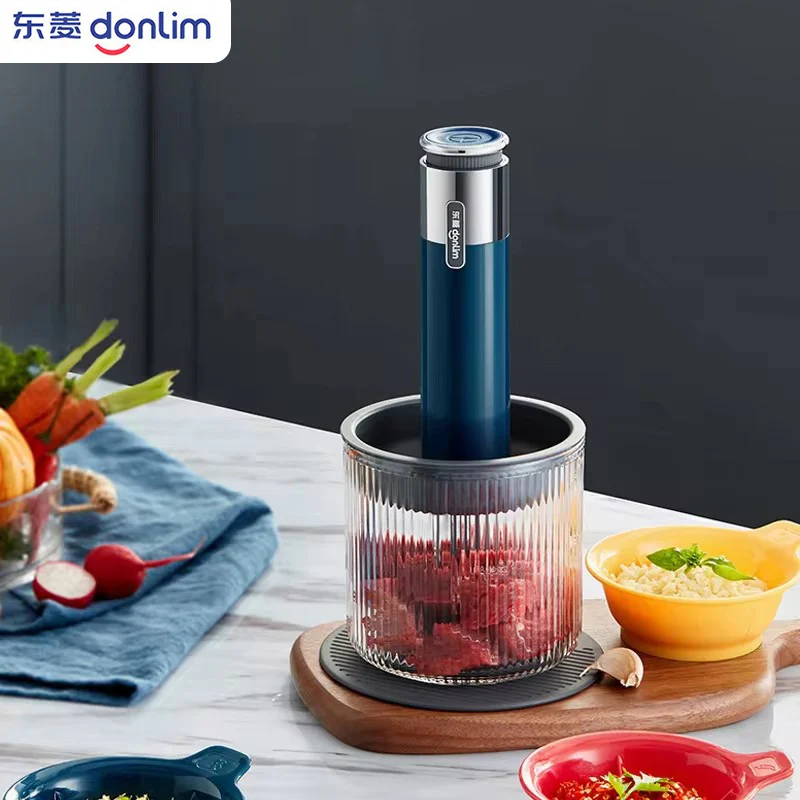 Donlim Meat Grinder Chopper USB Rechargeable with 2000mAh Battery Handheld Meat Vegetable Seasoning Mixer Kitchen Tool For Home