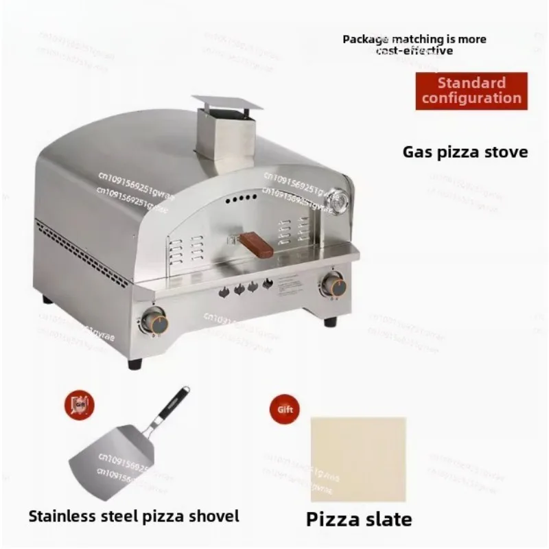 Outdoor Gas Oven With Automatic Rotating Stone - 14 Inch Portable Propane Pizza Ovens For Outside - Professio