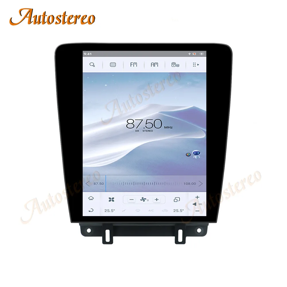 12.1 Inch Car GPS Navigation Android 13.0 Vertical Screen For Ford Mustang 2010-2014 Car Radio Player with RDS Wifi 4G Carplay