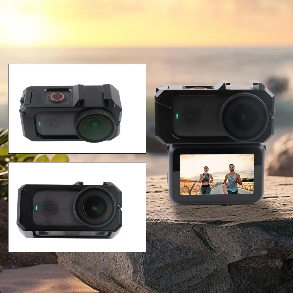 Camera Case Cage for DJI Osmo Nano Metal Rabbit Cage Aluminum Alloy Protective Case with Cold Shoe Port and 1/4 Screw Port