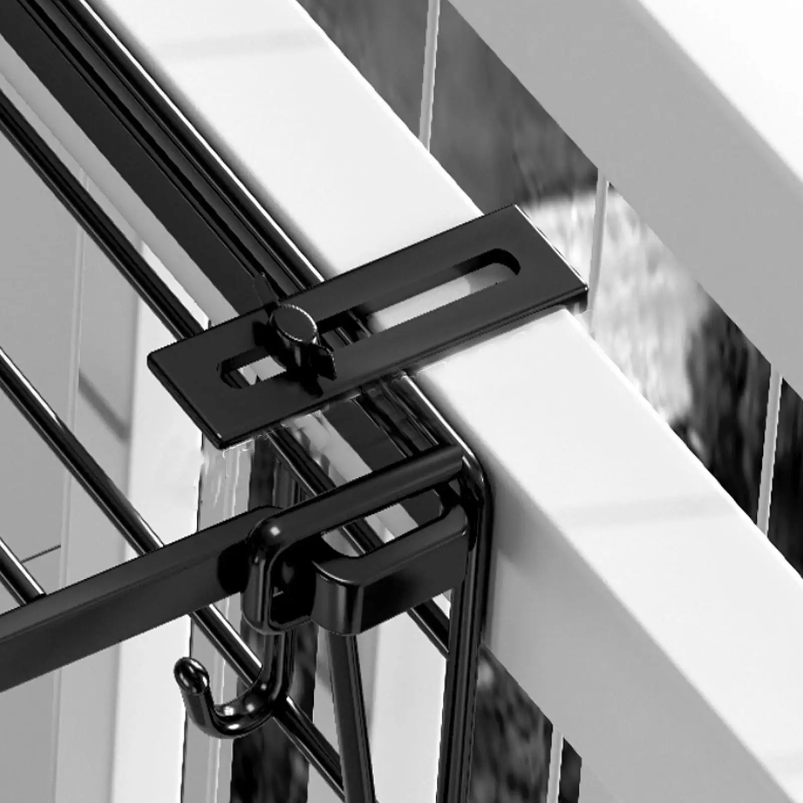 Clothes Drying Rack for Balcony Railing Windowsill for Bathroom Poolside
